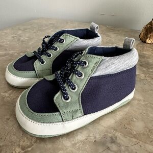 Baby Boys Sneakers Infant Non-Slip First Walker Soft Rubber Sole Canvas Shoes 4